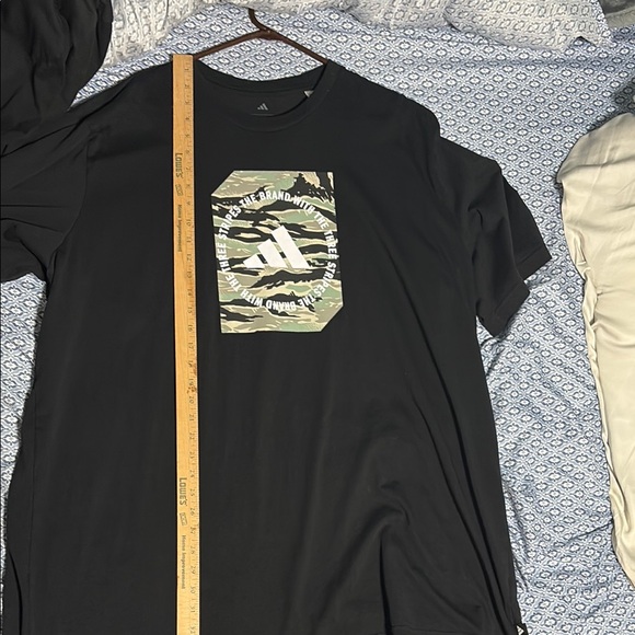 Adidas Black Graphic Men's T-Shirt 3xlt 3xl tall - Picture 4 of 5